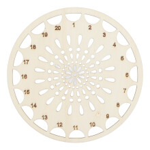 Thread Organizer for Cross Stitch Project Premium Wooden Embroidery Floss Holder with 20 Holes Design Sturdy and Durable No Sharp Corners Hollow