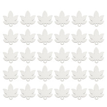 Breloques en forme de feuille pour la création de bijoux, pendentifs en forme de feuille en argent antique tibétain, fournitures pour la