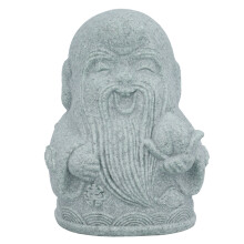 Statuetta di Buddha in pietra, miniatura, divinità portafortuna, amuleto Feng Shui con atmosfera di pace, ideale per meditazione, yoga e decorazione