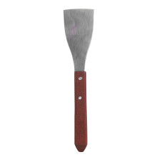 Paint Scraping Spatula Stainless Steel Blade Wood Handle Rustless Reusable Ergonomic Grip For Art Painting Correction And Detail Work