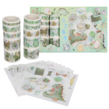 Söpö washi-teippisetti Kawaii-eläimet Kultafolio Koristeellinen maalarinteippi päiväkirjaan Scrapbooking-askarteluihin Esteettiset tarvikkeet