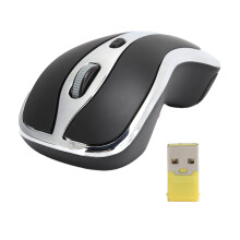Ergonomische kabellose Maus mit 2,4-GHz-USB-Empfänger, hohe Präzision, einstellbare DPI-Zahl, Plug & Play, universelle Kompatibilität, kompaktes
