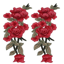 Embroidered Patch For Clothes Decorations, Classic Embroidery Applique Sew On Patches With DIY Embellishments, Decorative Floral Sew Patches For