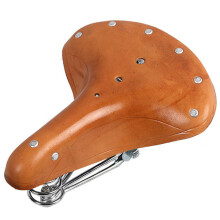 Vintage Classic Comfort Leather Bicycle Bike Cycling Saddle Seat Brown Leather Saddle For Vintage Bicycles