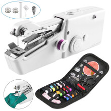 Kit de couture portable, idéal pour les réparations d'urgence, comprenant des aiguilles auto-enfileuses, des ciseaux en acier inoxydable et un