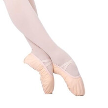 Ballet Dance Shoes for Girls Kids Women, Nude Gymnastics Ballerina Flats Sneakers, Size 28