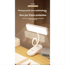 White Book Lamp USB Charging and Plugging Dual Pur