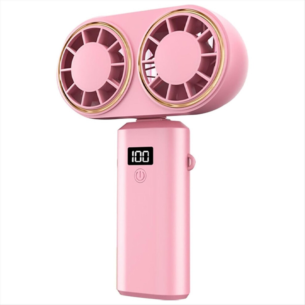 Portable Handheld Fan Usb Charging Cooler Dual Dig 4852351746078
