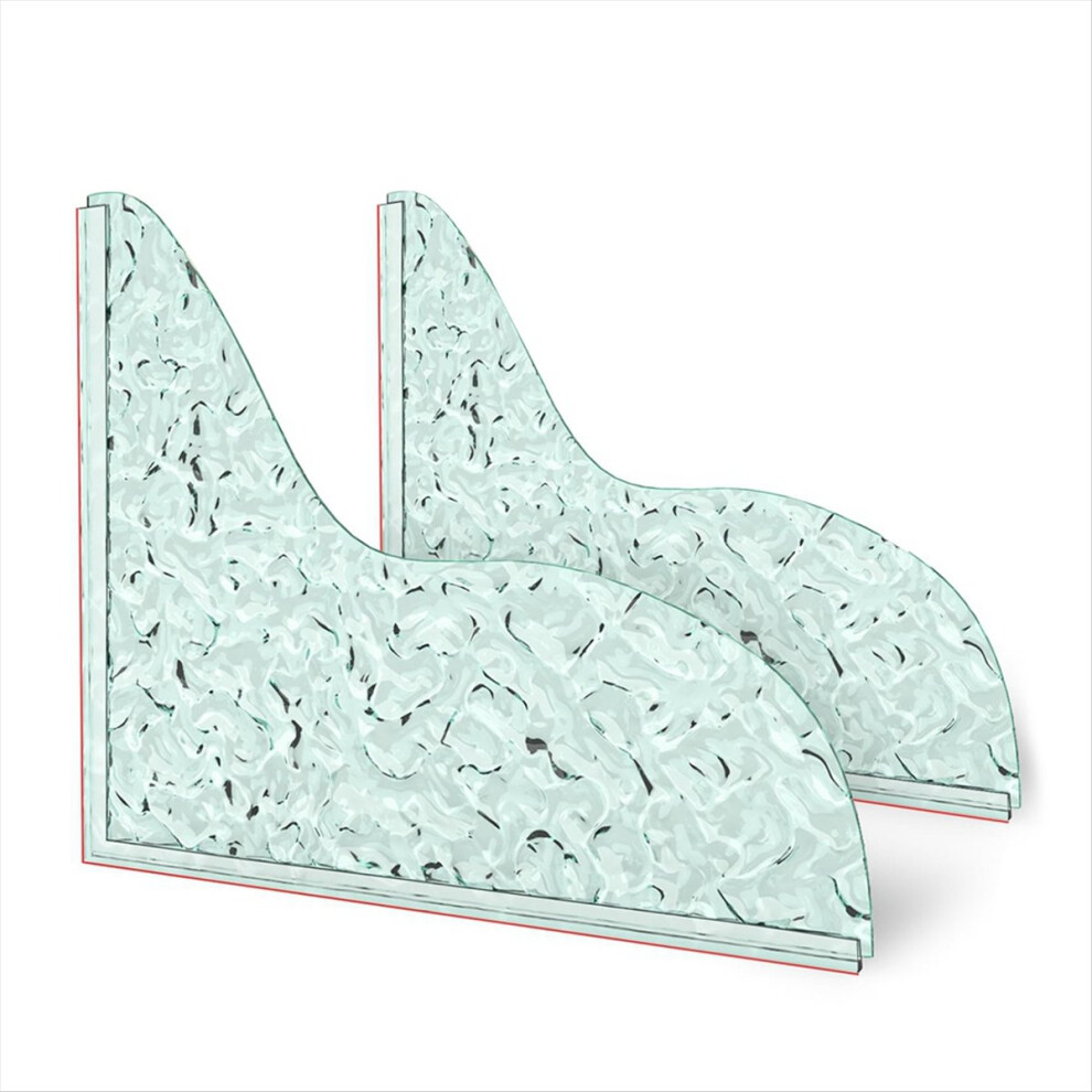 2 Pcs Shower Corner Water Guard, Thickened Splash 4852351752413