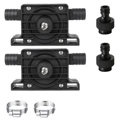 2 Pack Hand Electric Drill Water Pump, Portable Mi