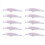 10PCS DIY Unpainted Blank Bait Minnows 8.5cm Holog 2