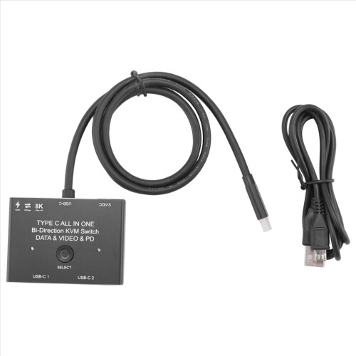 KVM USB C Two-Way Switch 1X2/2X1 3.1 Splitter Data
