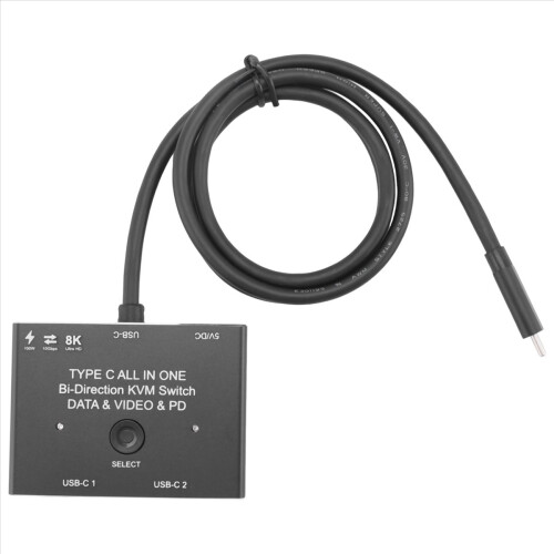 KVM USB C Two-Way Switch 1X2/2X1 3.1 Splitter Data 2