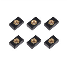 6Pcs M6 Copper Sliding Nut Side Mount Slide Track
