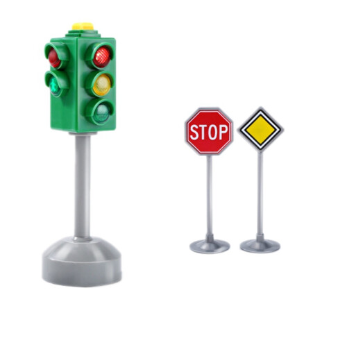 Mini Traffic Signs Road Light Block with Sound LED