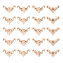 20Pcs Carved Unpainted European Wood Furniture Win