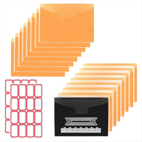 16 PCS Stamp and Die Storage Bag Magnetic Sheet -
