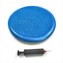 Blue PVC Yoga Balance Mat, Inflatable Massage Cush