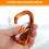 2PCS 25KN Carabiner Clip D Shape Hook Aluminium Al 6