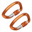 2PCS 25KN Carabiner Clip D Shape Hook Aluminium Al 2