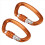 2PCS 25KN Carabiner Clip D Shape Hook Aluminium Al 3