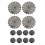12Pcs 15inch Halloween Spider Web Placemats 3.94in 2