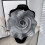 Gray Multi-Layered Three-Dimensional Gauze Flower 6
