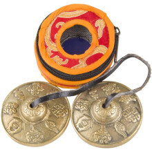 Brass Tingsha Bells For Sound Healing, Easy To Play Meditation Chime Bells With Mindfulness Practice Benefits, Tibetan Copper Cymbals For Yoga