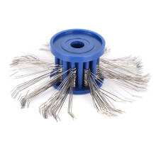 Jewelry Making Tool Wire Brush Polishing Metal Polishing Brush Rust Cleaning Durable Metal Texturing Brush Adjustable Bristle Thickness Surface Sandin