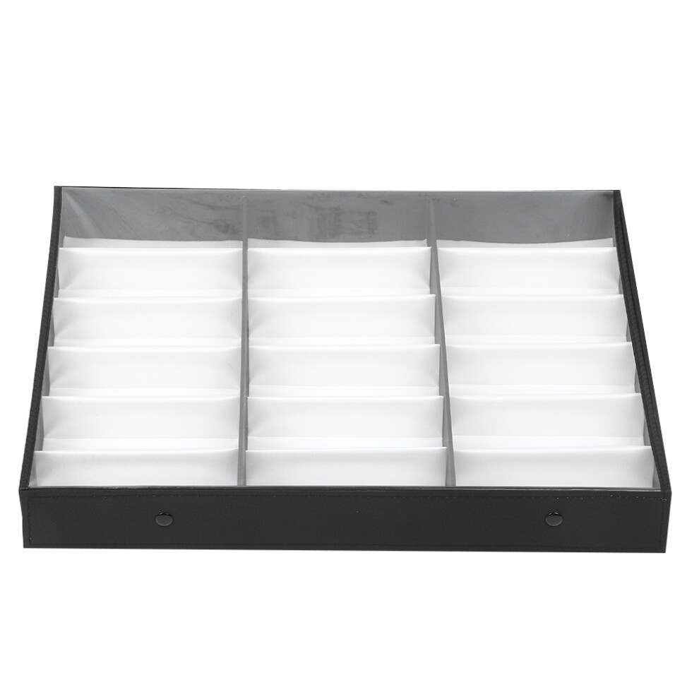 Eyeglass Display Case Multifunctional Organizer With Spacious Storage Space Scratch-Free Protection Dust Proof Lid Lightweight And Practical For Acces