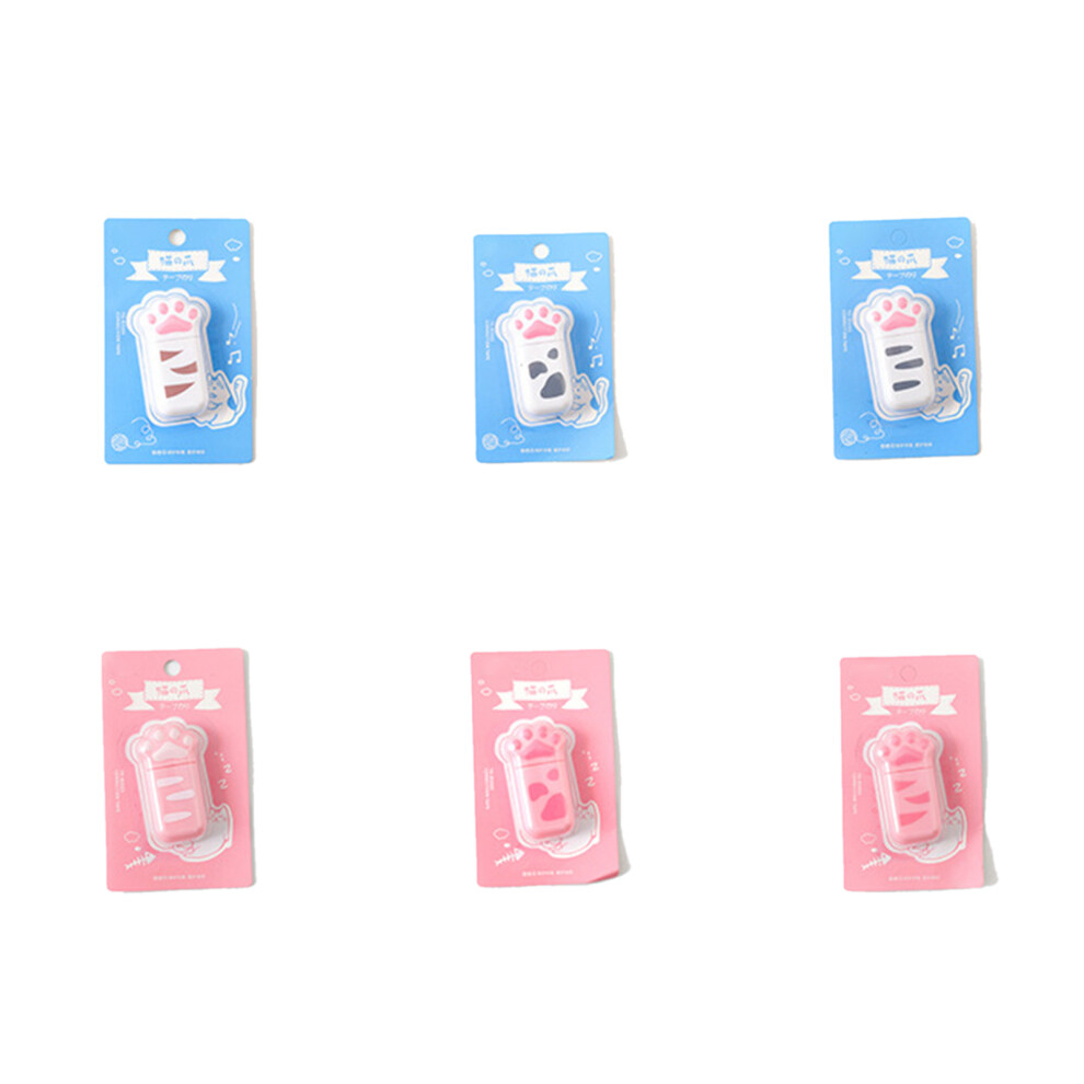 Kawaii Cat Paw Correction Tape With Smooth Application Surface, Portable Size Mini Tape For School And Office, Permanent Bonding Technology With 9115830541942