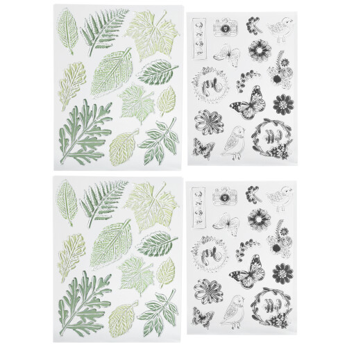 Σφραγίδες Scrapbooking DIY με θέμα τα λουλούδια, Διαφανείς σφραγίδες από οικολογικό
