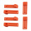 6Pcs High Quality Surfboard Fin Bracket Base Pin H 3
