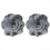 Gray Multi-Layered Three-Dimensional Gauze Flower 2
