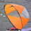 Green Kayak Sail Paddle, Downwind Kit Portable Fol 6