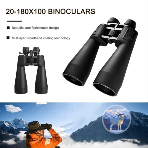 Powerful HD Binoculars 20-180x100, Wide-Angle Zoom 1