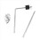 Drum Cymbal Arm Adjustable Practice Tool Handbell 2