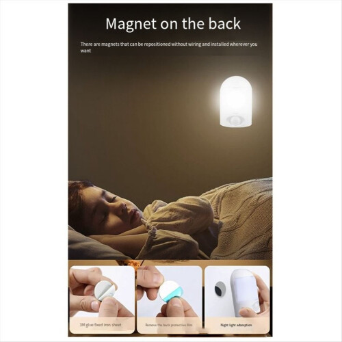 Square LED Sensor Light Small Table Lamp Dormitory 1