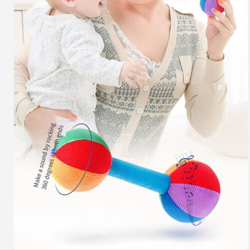2PCS Grasp Training Dumbbell 0-1 Year Old Baby Aud 1