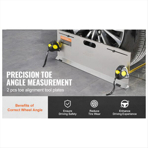 Wheel Alignment Tool Tools Toe Plates with 2 Measu 2