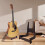 Guitar Floor Bracket Removable Wooden Rack Ukulele 4
