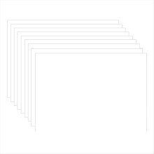 12 Pieces Shrink Papers, Sanded Plastic Sheets, Fi