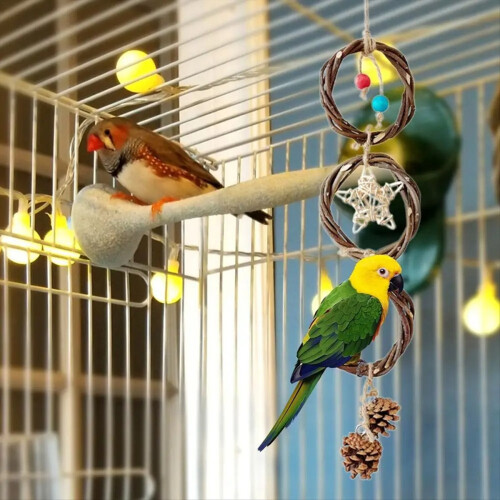 Bird Shredding Toys Parrot Perches Fun Chew Teethi 2