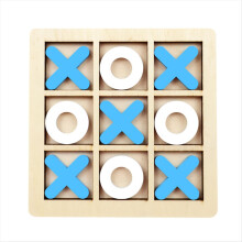 Wooden Board Tic- Toe Game XO Table Toy Classical