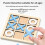 Wooden Board Tic- Toe Game XO Table Toy Classical 4