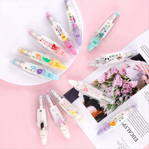12Pcs Decorative Tape Pen, Type Pen Correction Ani 2