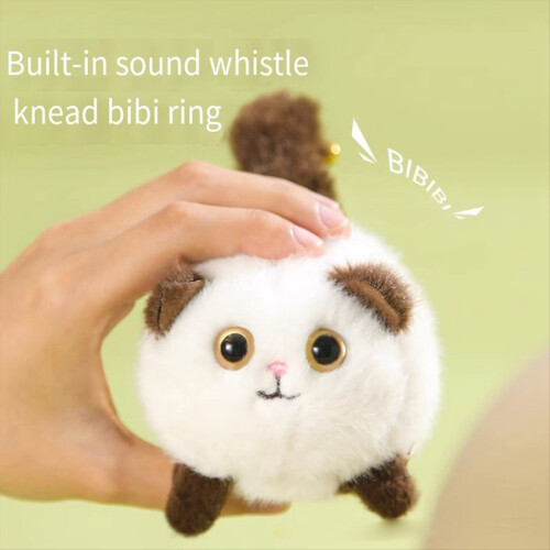 A Wag Tail Cat Plush Toy Soft and Comfortable Stuf 1