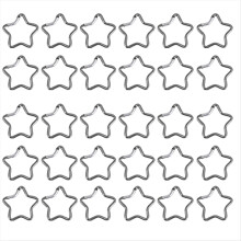 Matte Silver Five-Point Star Buckle Outdoor Campin