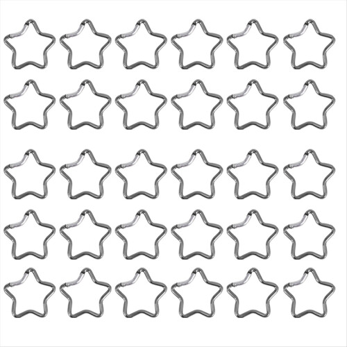 Matte Silver Five-Point Star Buckle Outdoor Campin 1