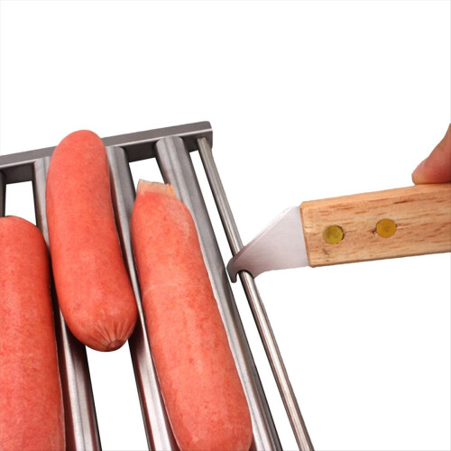 Hotdog Grill Hot Dog Roller with Handle, Easy to C 1
